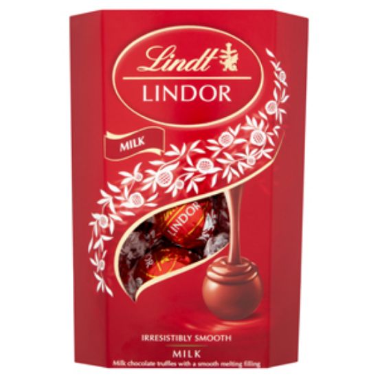 Picture of Lindt Lindor Cornet Milk 200g x8